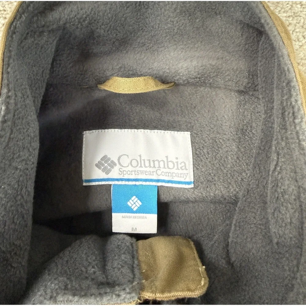 Columbia Larix Park Vest Men's MEDIUM Full Zip Snap Outdoor Workwear Hiking